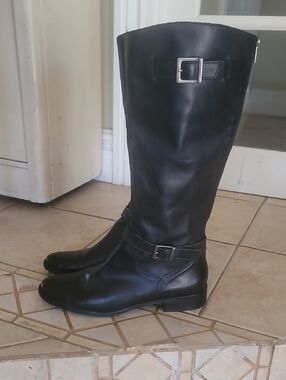 Matisse Black Betty  Riding Boots Silver Hardwear SZ 11